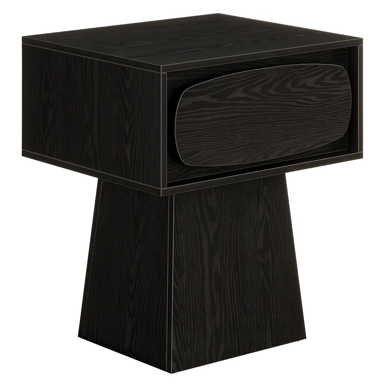 End Table with Drawer Storage Nightstand Side Table MDF Bedroom Living Room